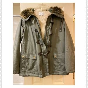Delia's Sherpa Lining A-Line Coat/Jacket